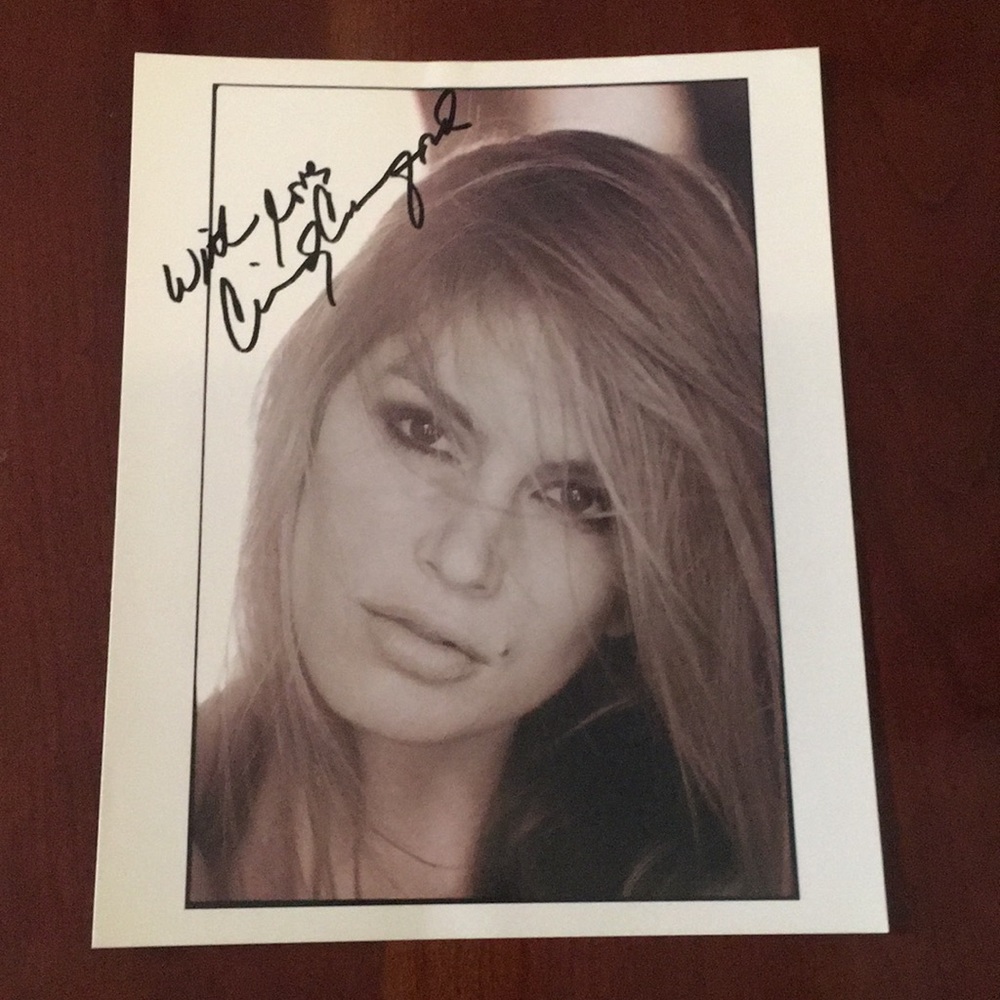 Cindy Crawford Signed Photograph